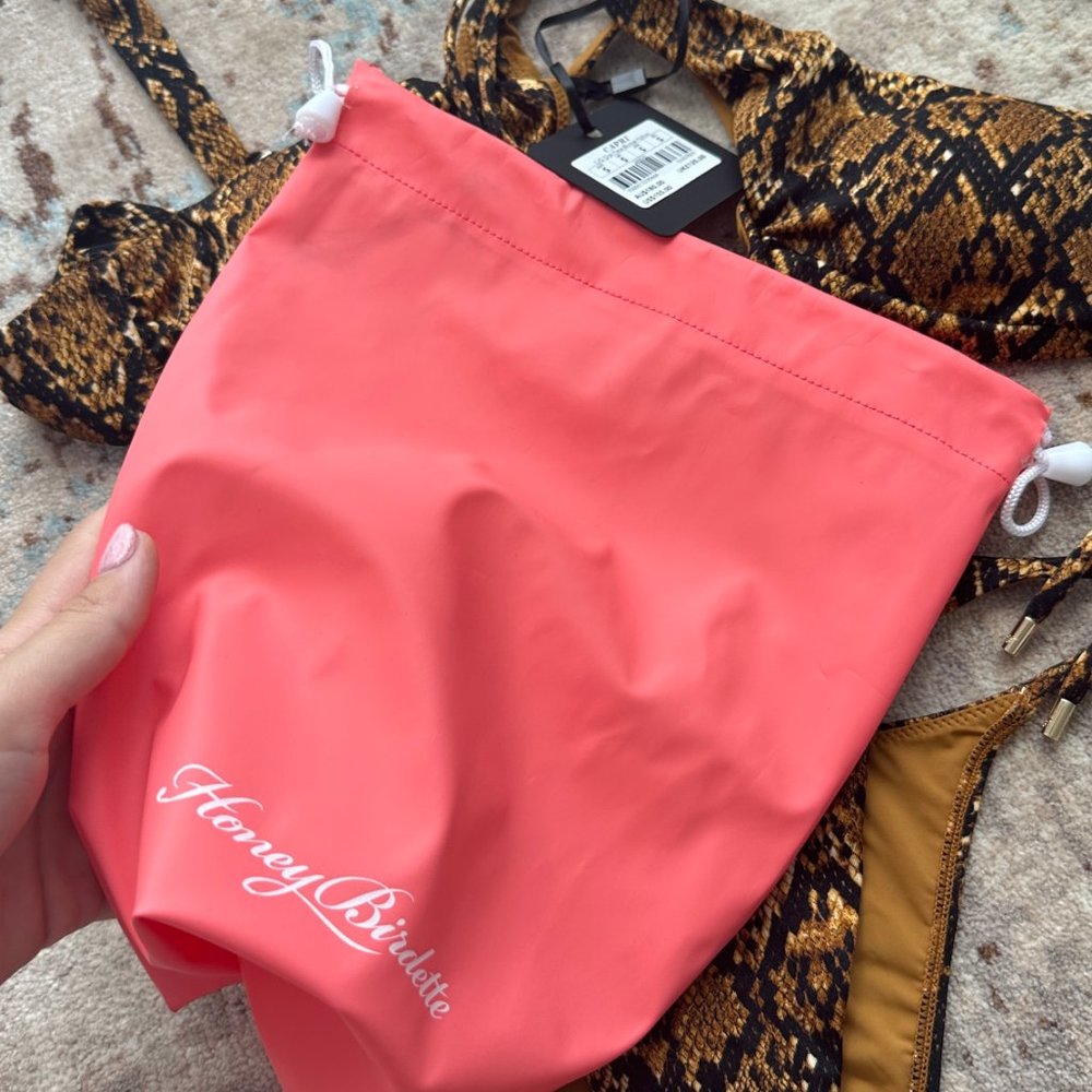 Capri One Piece Bronze Python Small - image 4